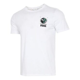 Camiseta de manga corta con estampado fotográfico de grafiti “Blanco, azul y rojo”