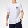 Camiseta de manga corta con estampado fotográfico de grafiti “Blanco, azul y rojo”