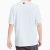 Camiseta de manga corta con logo clásico del centro de la ciudad para hombre, blanca