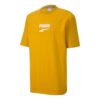 Camiseta de manga corta con logo clásico del centro de la ciudad para hombre, color dorado