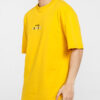 Camiseta de manga corta estampada para hombre dorada