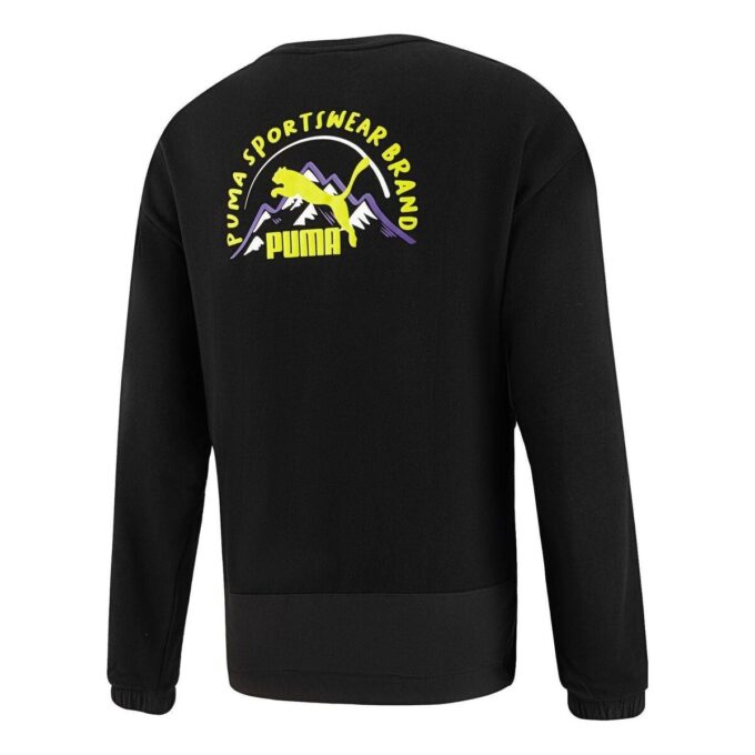 Camiseta de manga larga de montaña para acampada deportiva (negra)