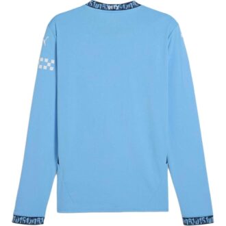 Camiseta de manga larga local del Manchester City 24/25 “Azul y blanco”