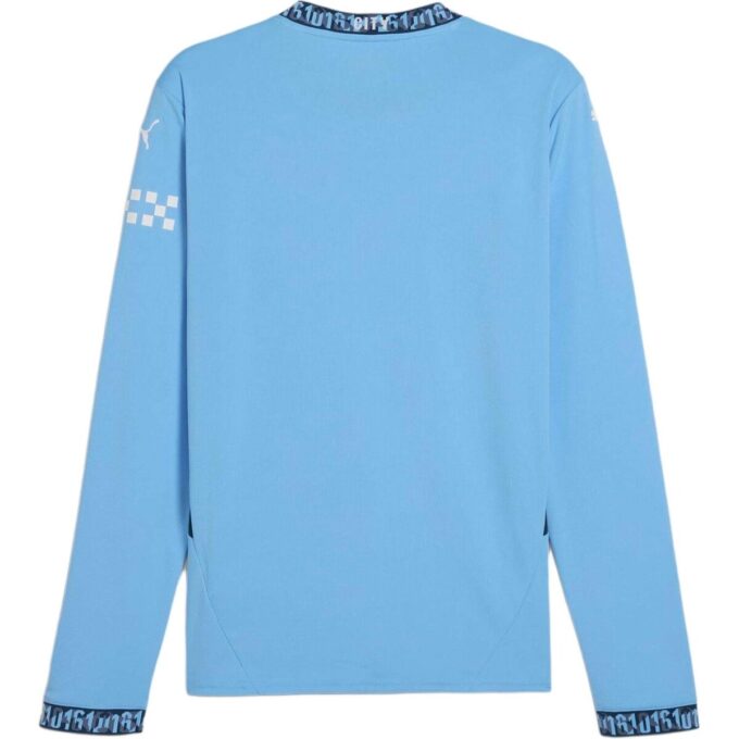 Camiseta de manga larga local del Manchester City 24/25 “Azul y blanco”