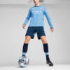 Camiseta de manga larga local del Manchester City 24/25 “Azul y blanco”