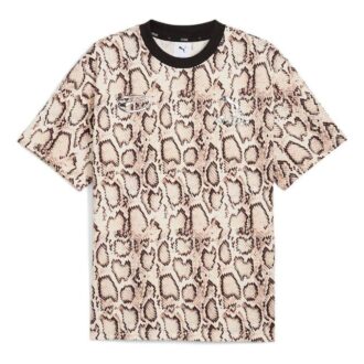 Camiseta de piel de serpiente PUMA x A$AP ROCKY “Marfil escarchado AOP”