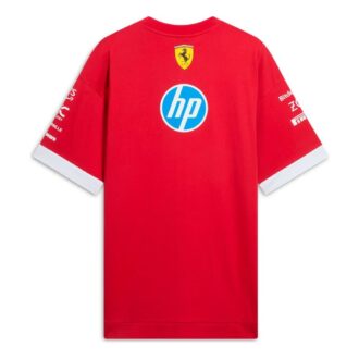 Camiseta de piloto extragrande PUMA x Scuderia Ferrari 2025, réplica, color cereza oscuro