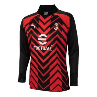 Camiseta de punto del AC Milan para la pretemporada 23-24 “Rojo, negro y blanco”