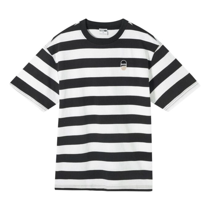 Camiseta de rayas del centro “Negro y blanco”