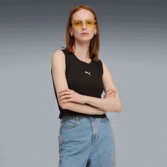 Camiseta de tirantes acanalada para mujer Elevated Essentials