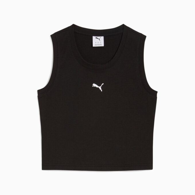 Camiseta de tirantes acanalada para mujer Elevated Essentials