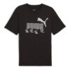 Camiseta deportiva con gráficos “Negra”