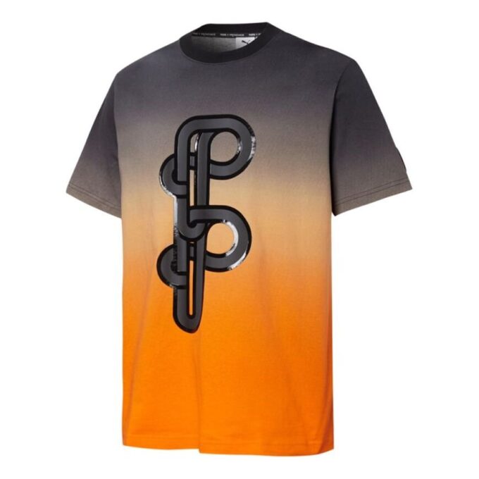 Camiseta deportiva de manga corta con estampado gráfico de PUMA x PRONOUNCE, con efecto tie-dye degradado y cruce negro