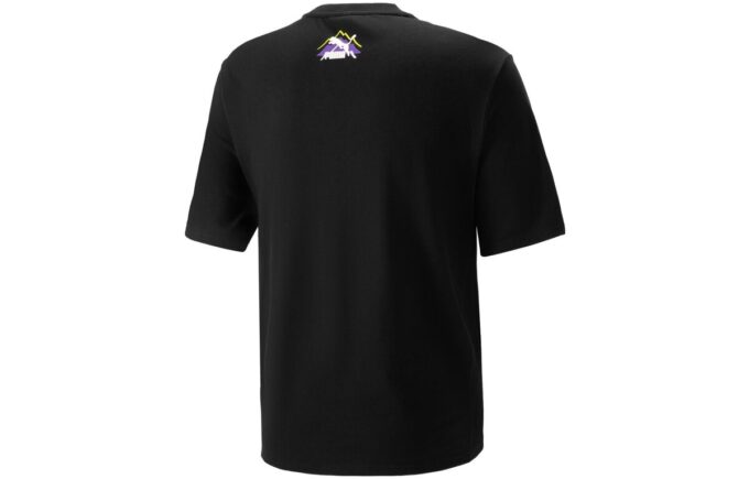 Camiseta deportiva de montaña para acampar “negra”