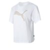 Camiseta deportiva estampada para mujer “Blanco y beige”