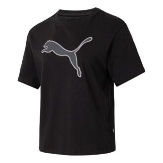 Camiseta deportiva gráfica para mujer “Negro y gris”