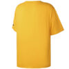 Camiseta deportiva holgada negra con cuello redondo y manga corta amarilla Culture MakerTee