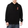 Camiseta deportiva informal con estampado de dibujos animados para hombre, color negro