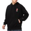 Camiseta deportiva informal con estampado de dibujos animados para hombre, color negro