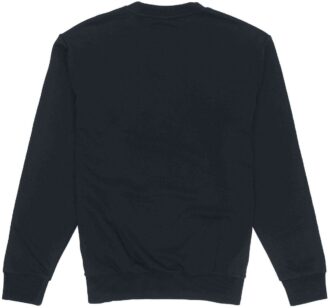 Camiseta deportiva informal de cuello redondo con estampado negro