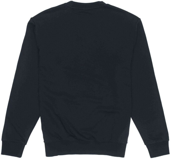 Camiseta deportiva informal de cuello redondo con estampado negro