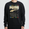 Camiseta deportiva informal de cuello redondo con estampado negro