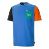 Camiseta deportiva informal de cuello redondo y manga corta PUMA x Mr Doodle Crossover azul