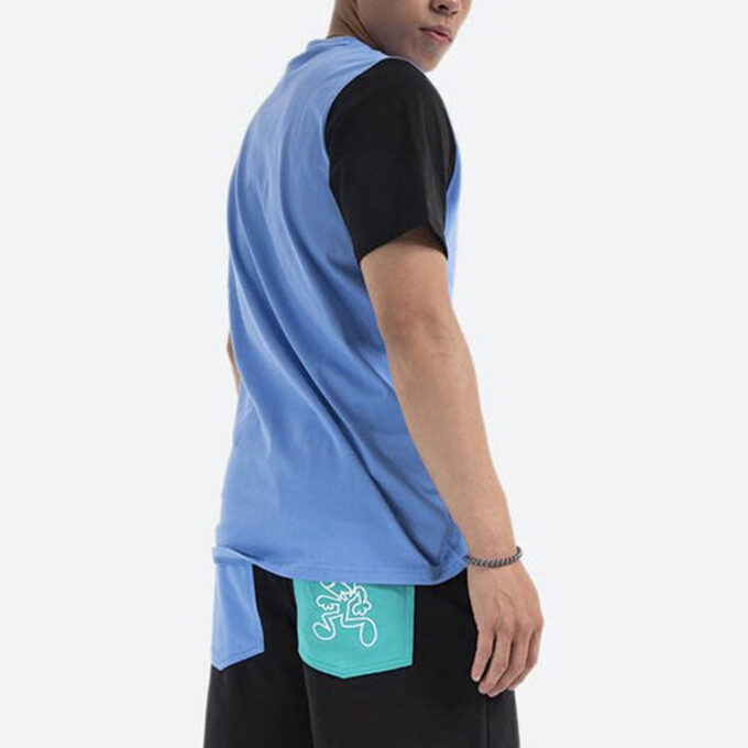 Camiseta deportiva informal de cuello redondo y manga corta PUMA x Mr Doodle Crossover azul