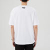 Camiseta deportiva PUMA de manga corta con cuello redondo y estampado divertido para hombre, color blanco