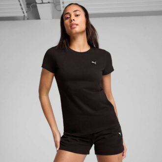 Camiseta esencial elevada para mujer