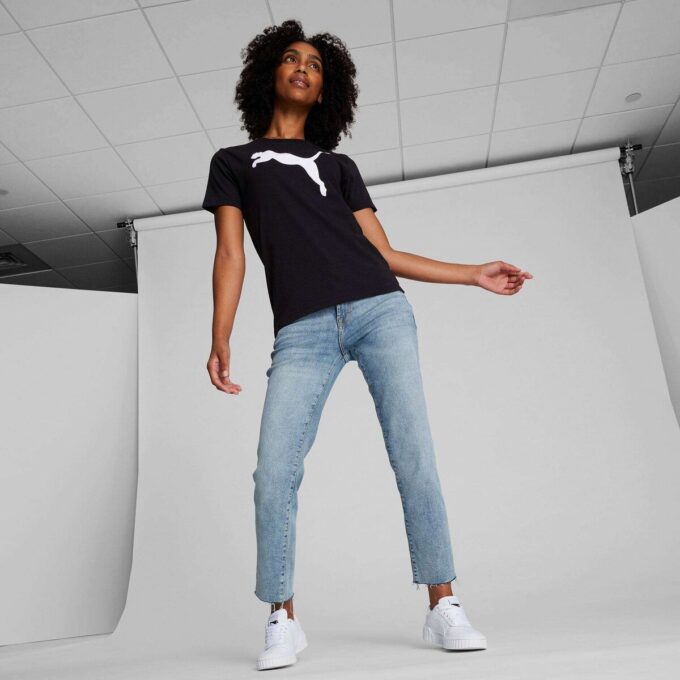 Camiseta Essentials con el logotipo de Big Cat para mujer