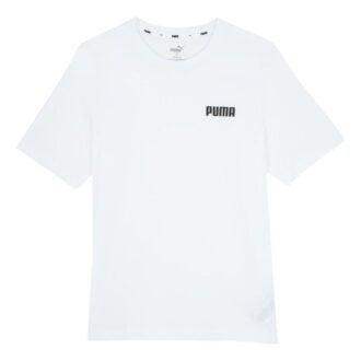 Camiseta Essentials con logo pequeño “Blanca”
