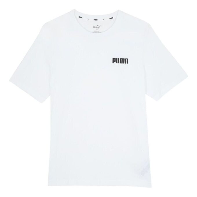 Camiseta Essentials con logo pequeño “Blanca”