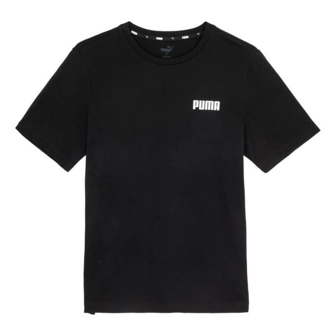 Camiseta Essentials con logo pequeño “Negra”