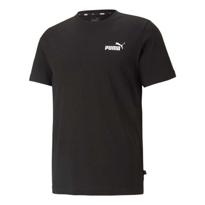 Camiseta Essentials con logo pequeño para hombre, color negro