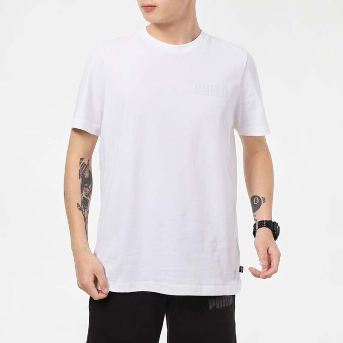 Camiseta estampada de cuello redondo “Blanca”