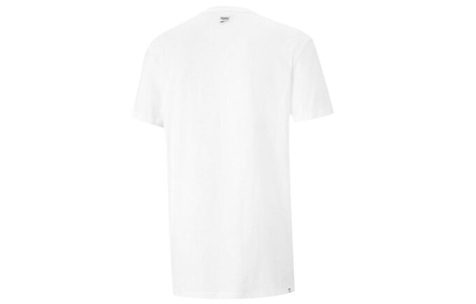 Camiseta estampada de cuello redondo “Blanco y verde”