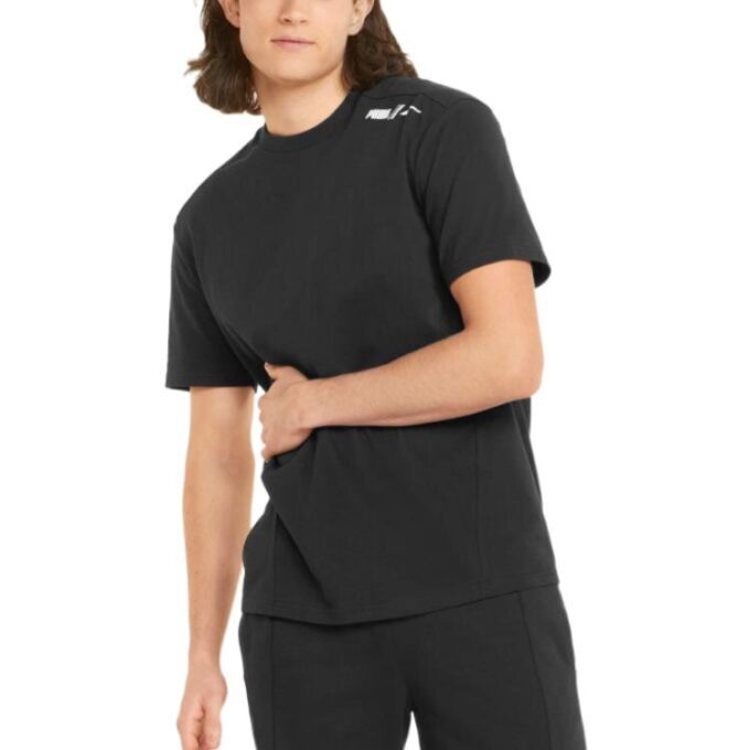 Camiseta estampada de goma gráfica “Negra”
