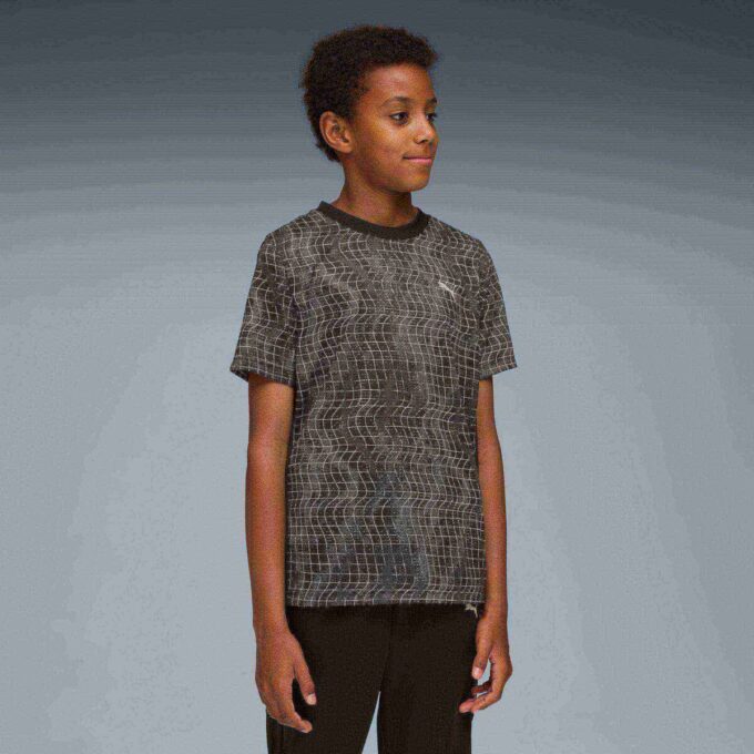Camiseta estampada para niños grandes Train All Day Essentials
