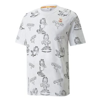 Camiseta estampada PUMA x GARFIELD “Blanca”