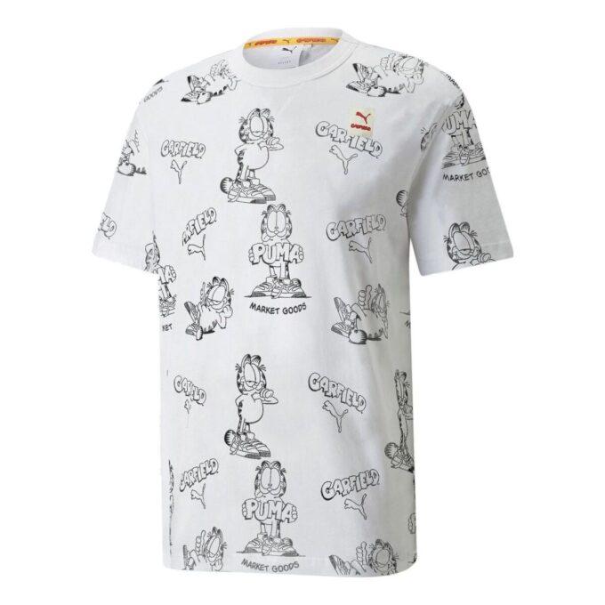Camiseta estampada PUMA x GARFIELD “Blanca”