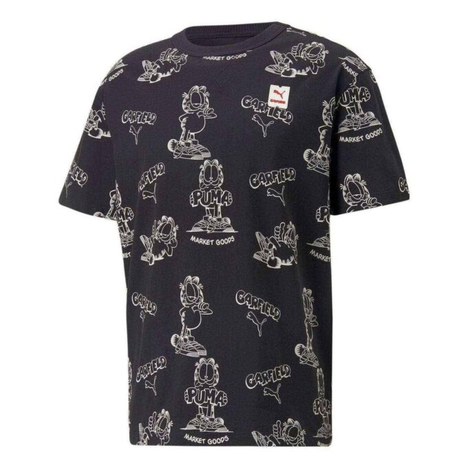 Camiseta estampada PUMA x GARFIELD “Negra”