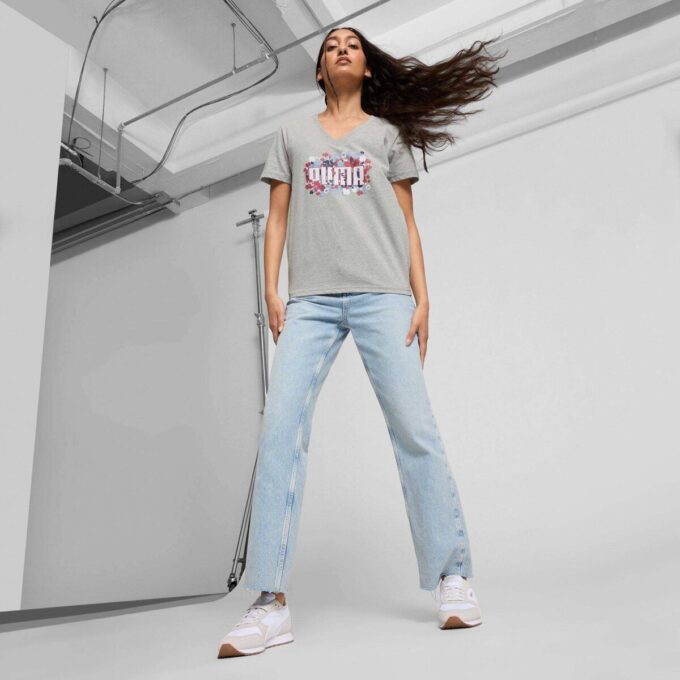 Camiseta floral con gráficos para mujer Camiseta floral con gráficos para mujer