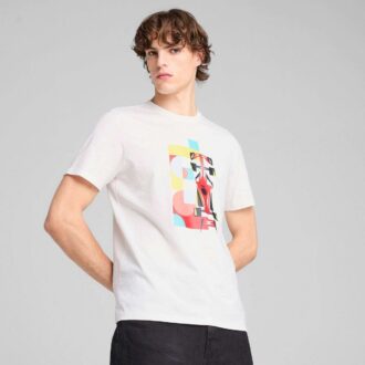 Camiseta gráfica de carrera de la Scuderia Ferrari para hombre