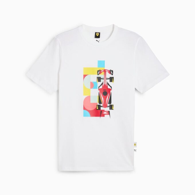 Camiseta gráfica de carrera de la Scuderia Ferrari para hombre Camiseta gráfica de carrera de la Scuderia Ferrari para hombre