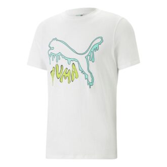 Camiseta gráfica de gato derretido “Blanca”