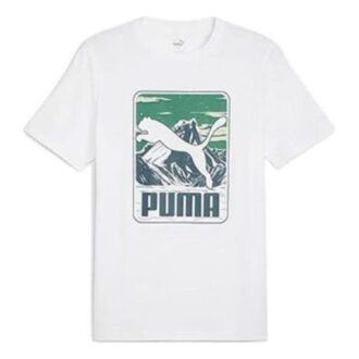 Camiseta gráfica de montaña “Blanca”