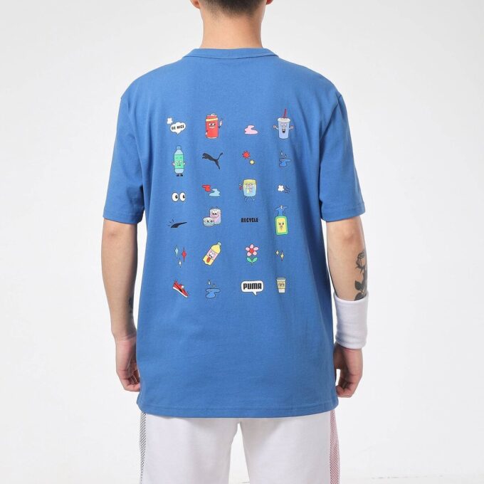 Camiseta gráfica del centro “Azul”