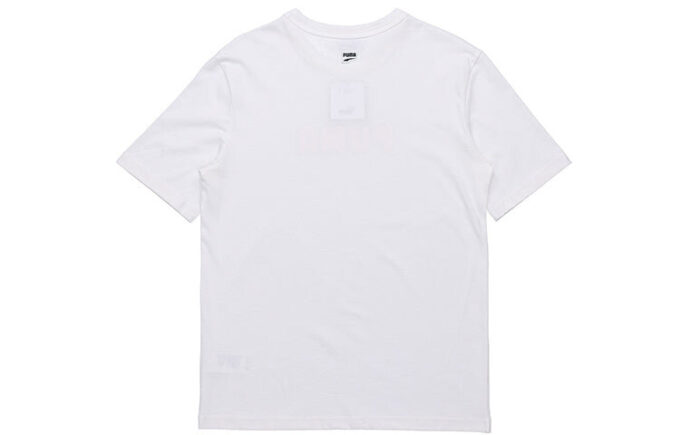 Camiseta gráfica del centro “Blanco y rosa”