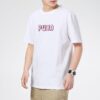 Camiseta gráfica del centro “Blanco y rosa”